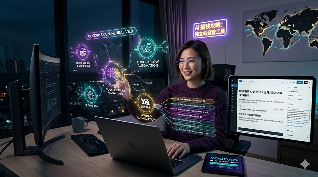 从翻译到自动化执行：如何用 ClickUp Brain 打造跨境电商“无人驾驶”工作流？