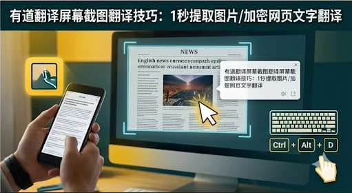 PDF 图片翻译总是乱码？有道翻译这个“截屏翻译”神器，1 秒帮你提取文字并翻译！