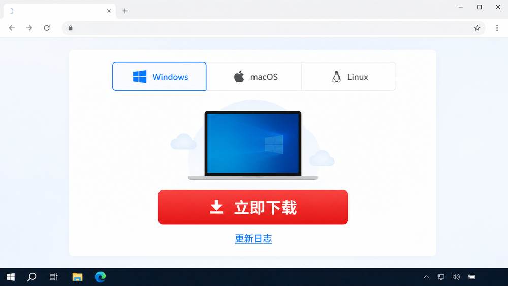 有道翻译电脑版下载页面选择Windows版本操作图